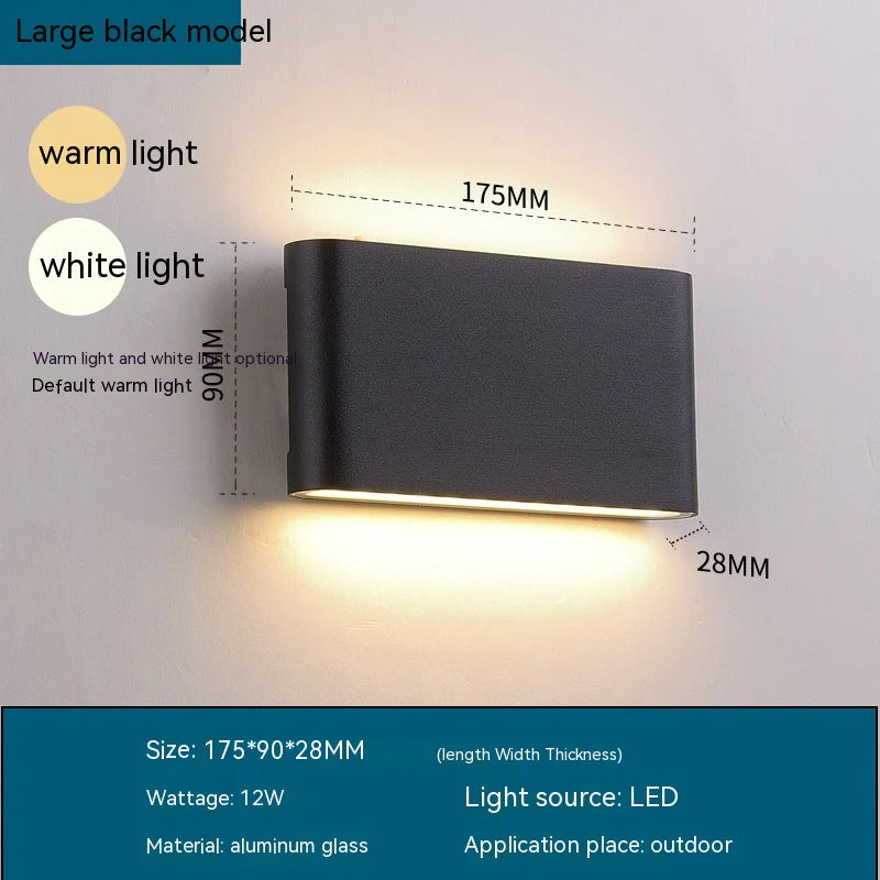 Basic Waterproof Exterior LED Wall Light