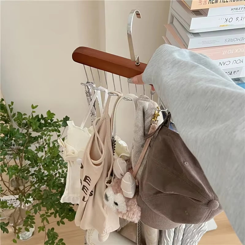 Household Multi-Function Hook Drying Socks Hangers Student Dormitories Multi-Clip Trouser Clips Organization Clothes Hanger