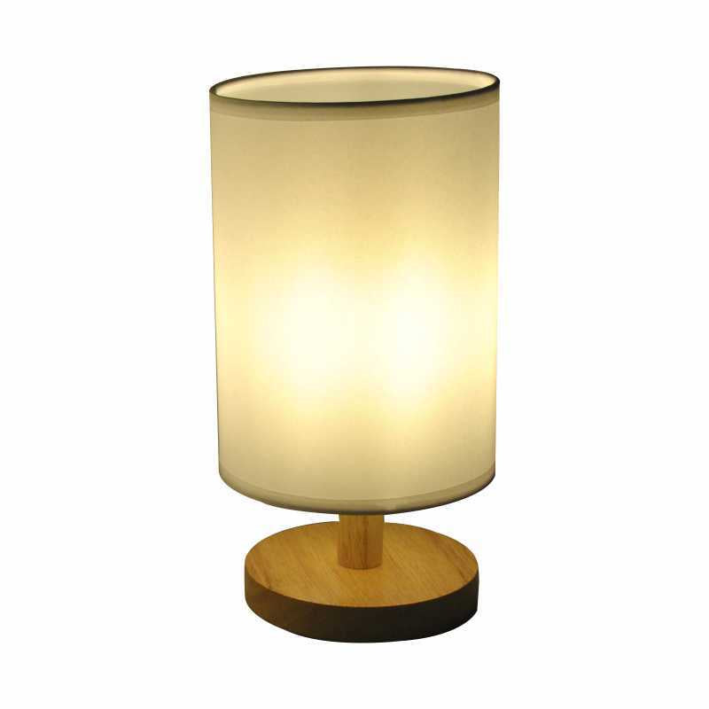 Stylish Bedside Wooden Lamp Compact Night Light for Bedroom